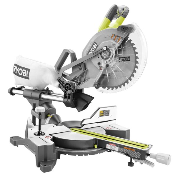 Ryobi Tss103 15 Amp 10 In. Sliding Compound Miter Saw With Led Cutline 